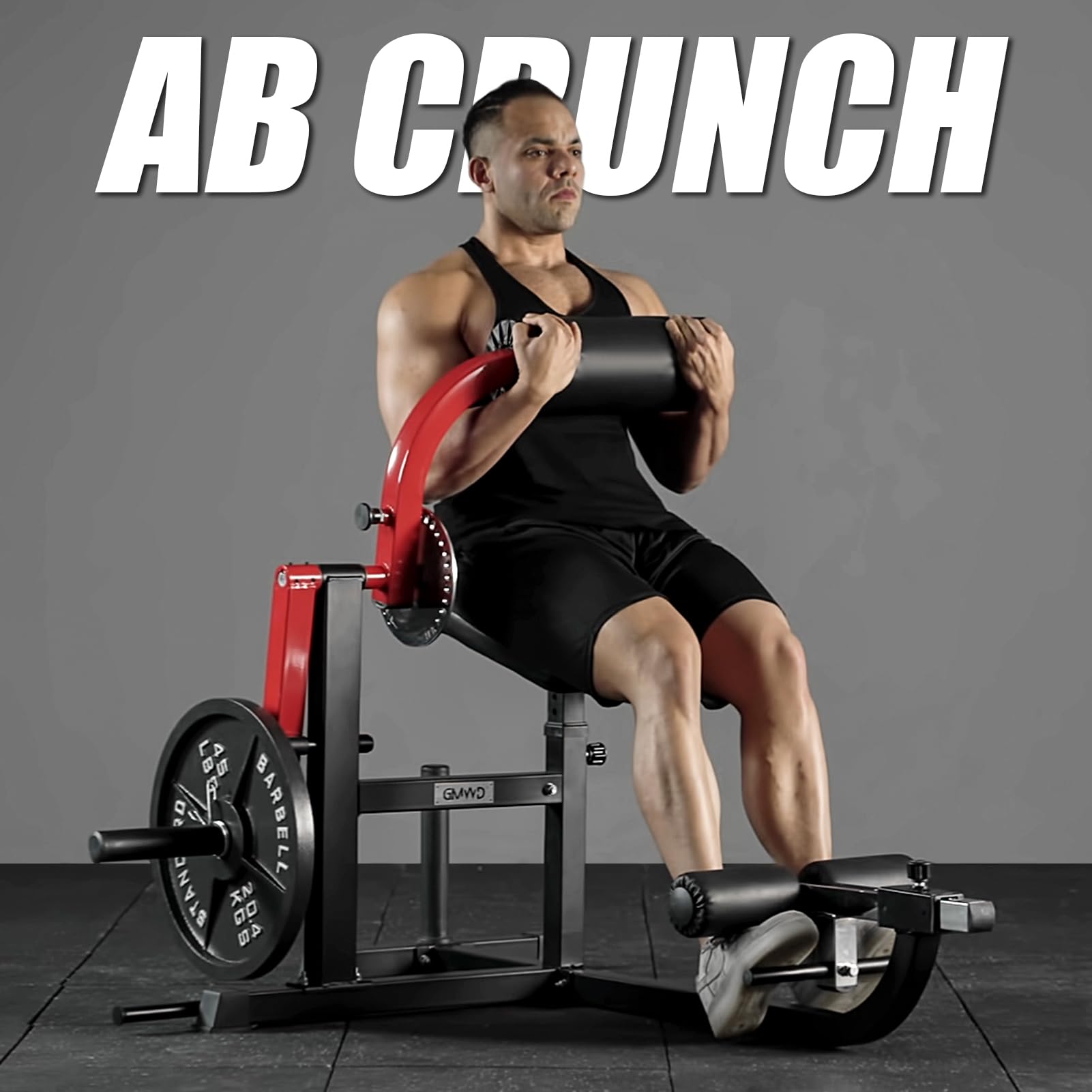 GMWD Ab & Back Machine - Core Strength Trainer for Home Gym, Ab Crunch & Back Extension Workout Equipment for Upper Body Training | Perfect for Home Fitness, Weight Loss & Muscle Toning