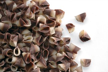 Premium Belgian Chocolate Curls - Blossom Curls Duo - 12 Lb Bulk Pack for Baking, Desserts & Gourmet Gift Boxes