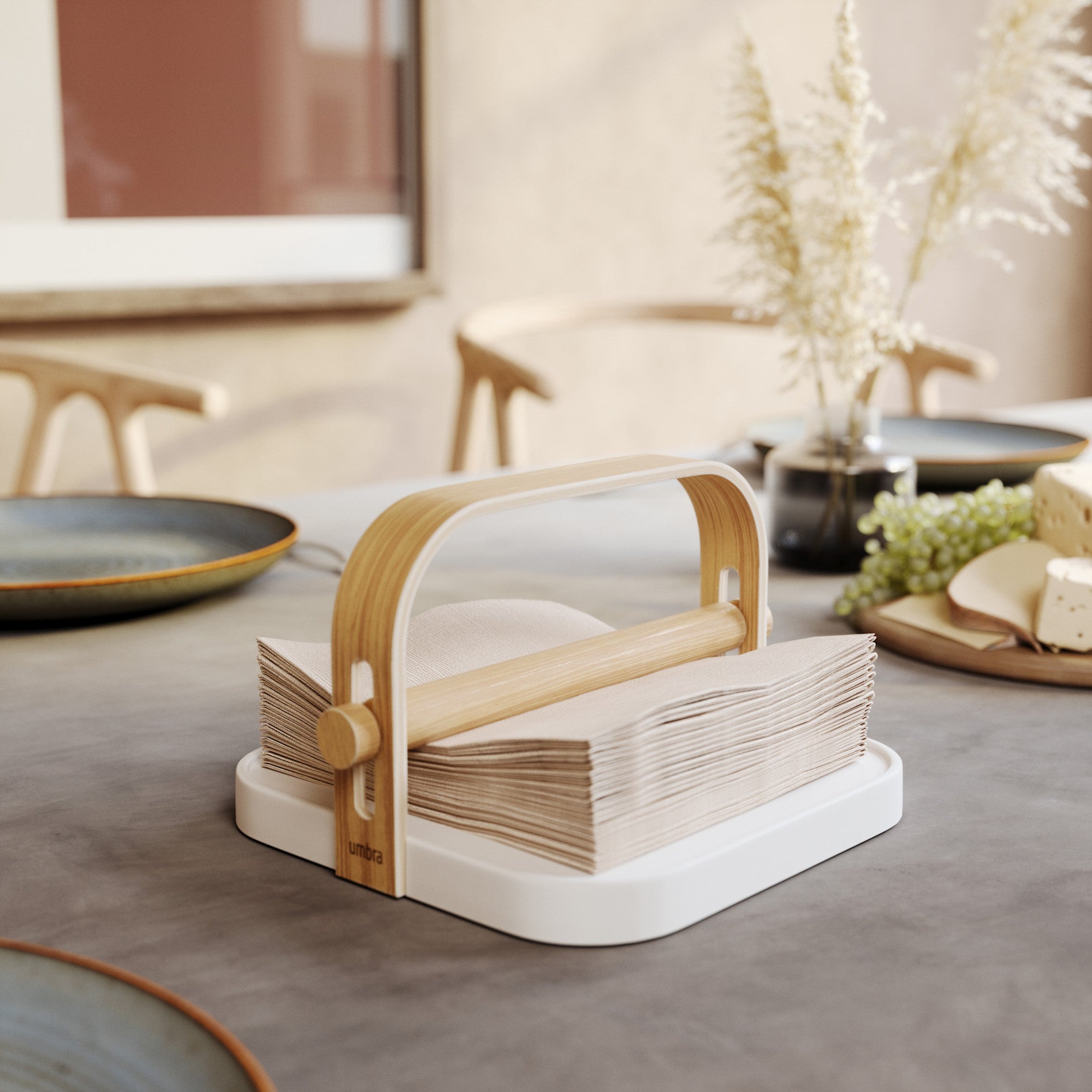 Bellwood Stainless Steel Napkin Holder - Elegant Tableware Organizer for Kitchen, Dining Room & Party Decor