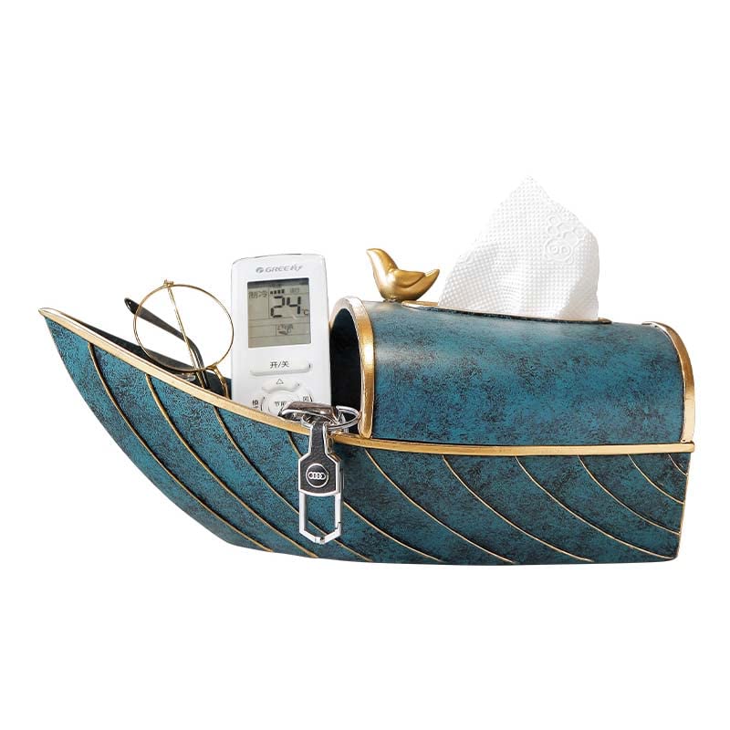Musite European Style Tissue Box Cover - Modern Resin Napkin Dispenser for Home & Office | Elegant Desktop Paper Box Organizer | Perfect for Living Room, Bedroom & Office Decor