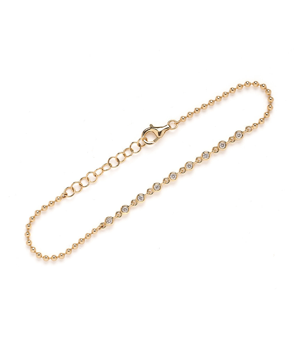 14K Gold Ball Chain Bracelet for Bridesmaids - Elegant & Dainty Jewelry Gift for Wedding Party, Bachelorette, and Special Occasions