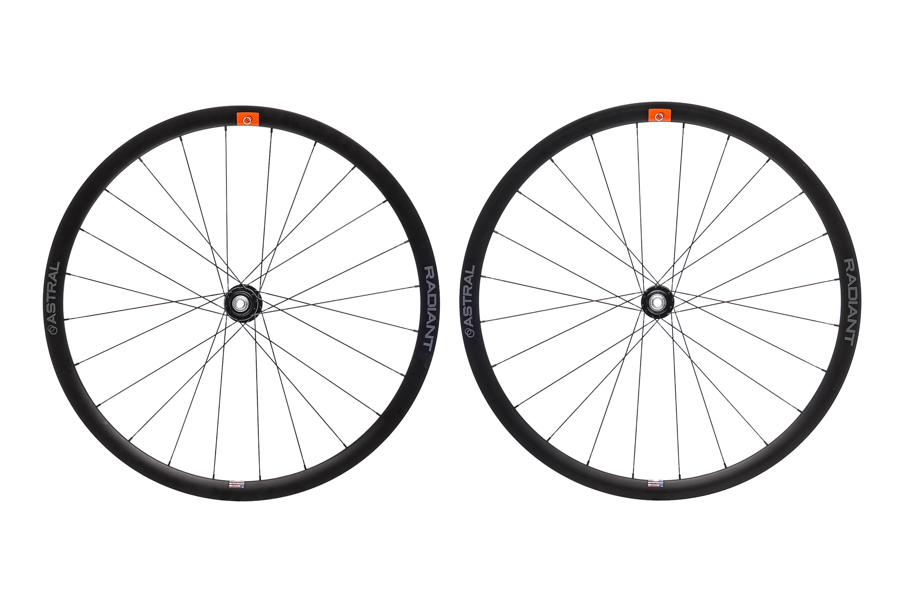 Astral Radiant 700c Tubeless Wheelset with White Industries Hubs - Lightweight Alloy Wheels for Road Biking & Gravel Cycling