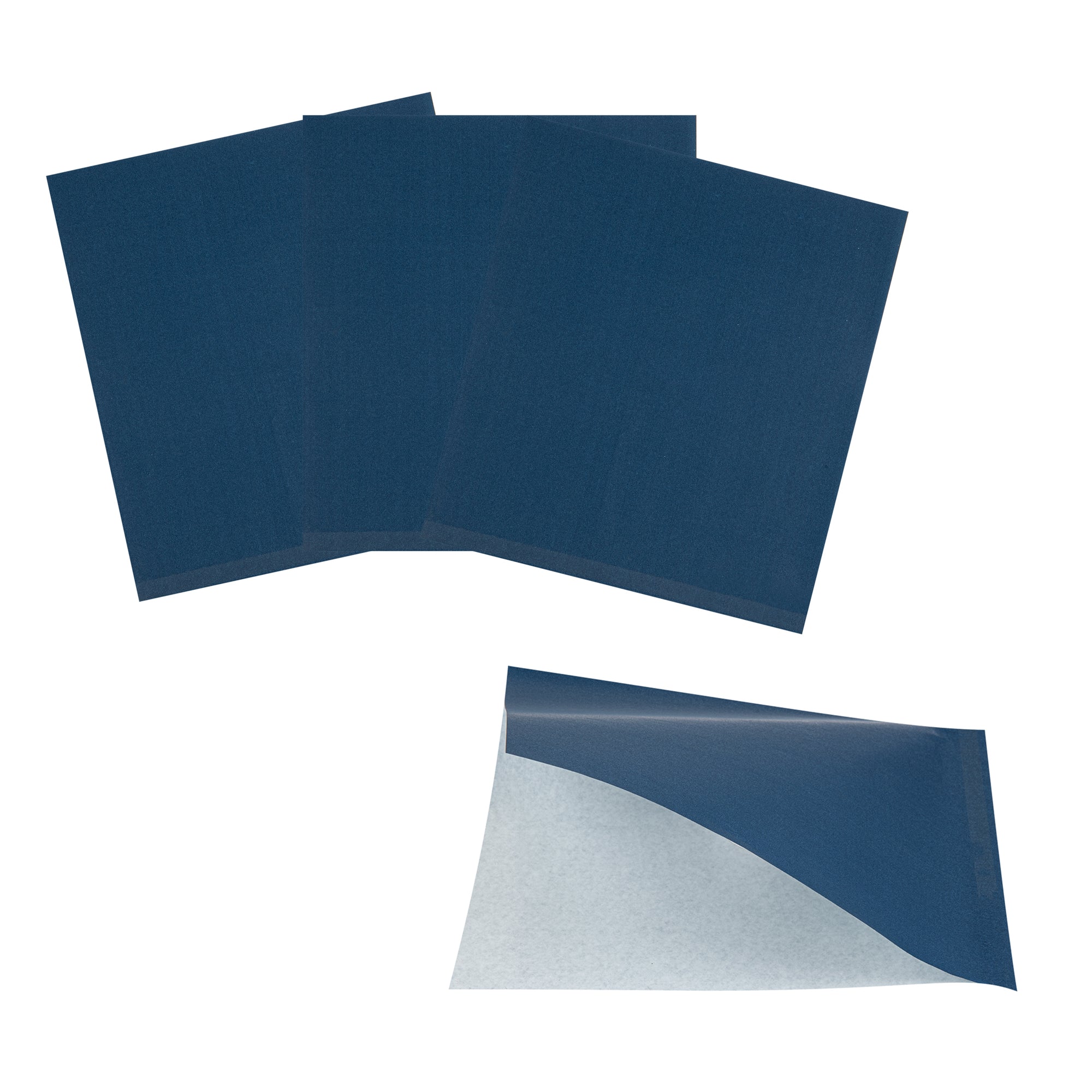 Midnight Blue Greaseproof Double Open Paper Bags - 10 x 9 Inches, 100 Count Box - Perfect for Bakery, Takeout & Food Storage