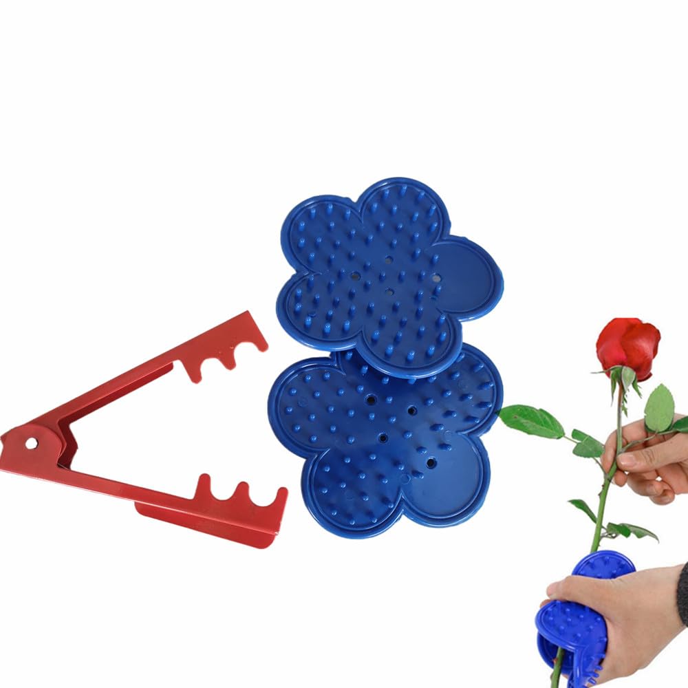 Rose Stripper Thorn Remover Tool Kit - 3 Pack Professional Garden Tool for Removing Thorns & Leaves from Roses - Perfect for Floral Arrangement, Gardening, and DIY Bouquets