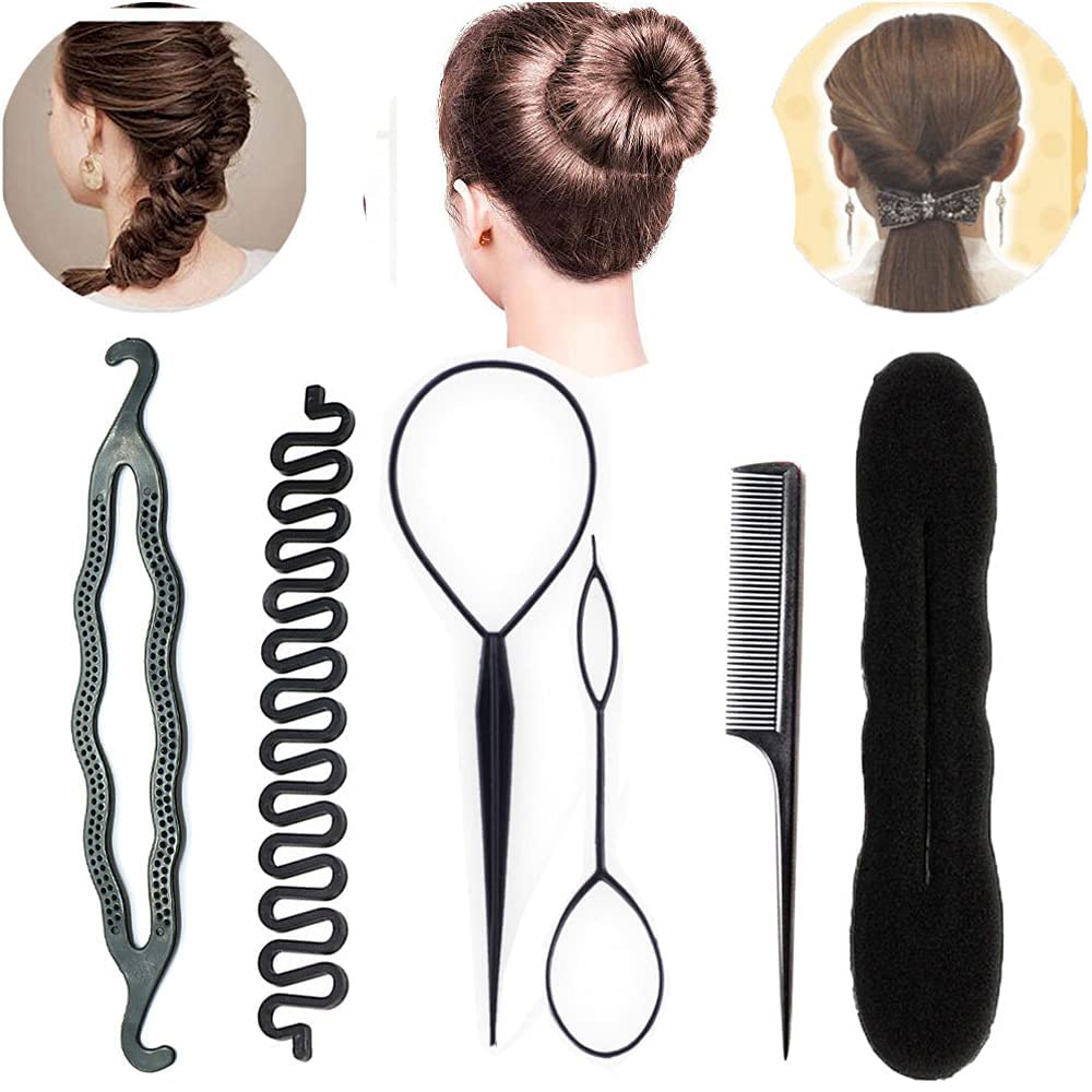 Best Flat Hair Brush for Women - Detangling Hair Brush for Curly Hair with Ultra-Soft IntelliFlex Bristles - Removes Dirt, Excess Oils & Impurities - Includes Braid Maker - Perfect for Daily Styling, Salon Use & Travel
