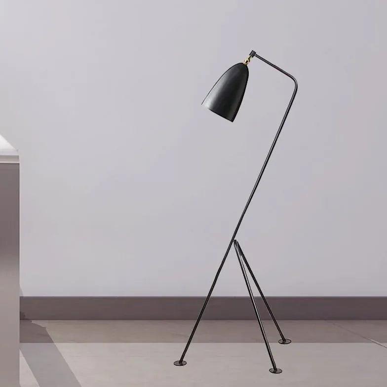 Minimalist Slanted Tripod Floor Lamp - Modern Adjustable Standing Light for Living Room, Bedroom & Office Decor