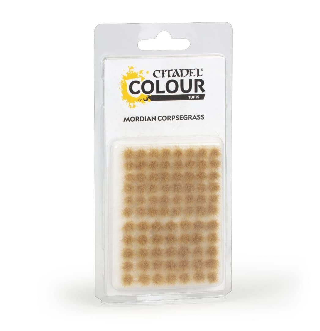 Games Workshop Citadel - Mordian Corpsegrass Tufts for Warhammer 40K Miniatures & Dioramas - Realistic Scenery Grass for Tabletop Gaming & Model Bases