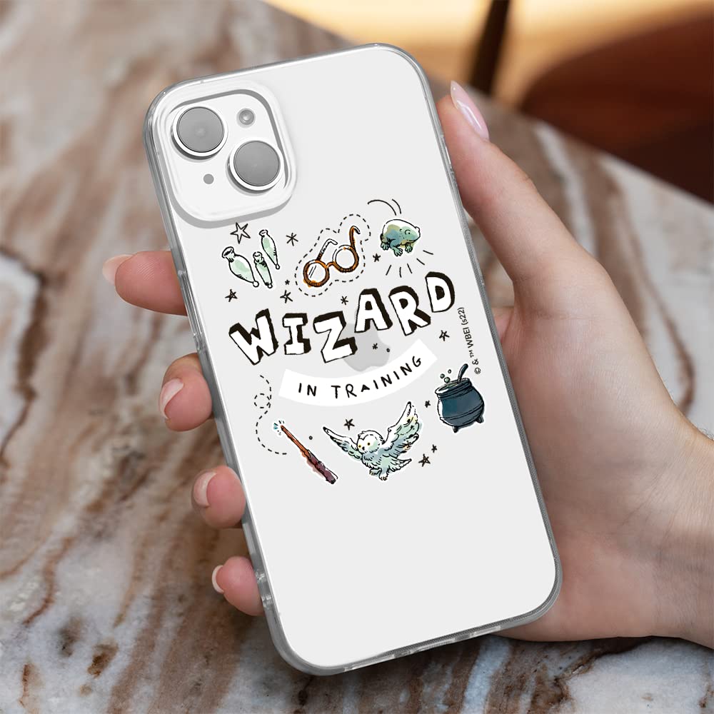 Official Harry Potter Licensed iPhone 14 PLUS Case - ERT GROUP Premium Protective Cover with Transparent Design & Perfect Fit - Great for Everyday Use, Travel, and Potterhead Fans