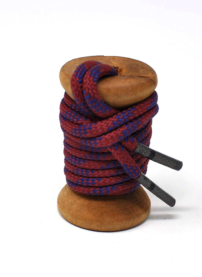 Premium Garnet & Navy Classic Round Golf Shoe Laces - Durable & Stylish for Golf, Casual & Athletic Shoes | Perfect for Sports, Work & Everyday Wear