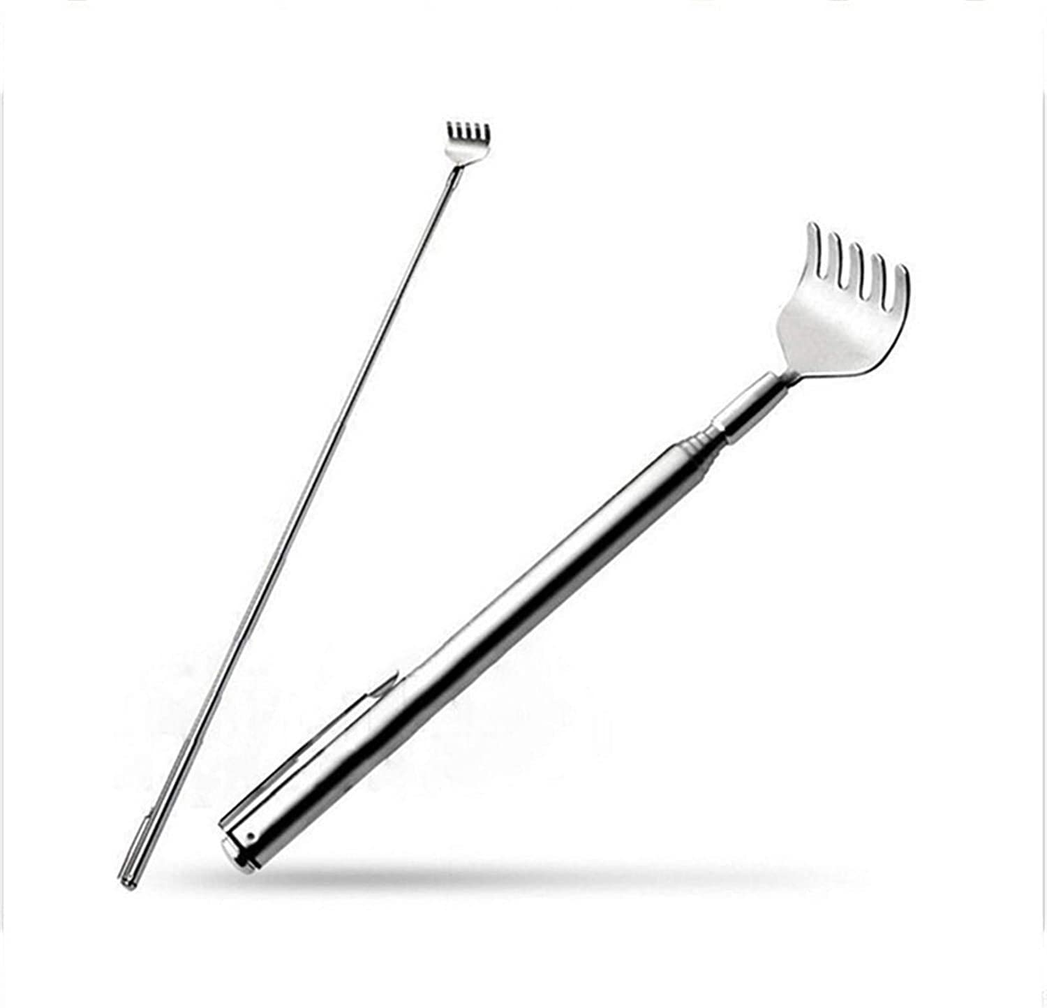 Portable Expandable Back Scratcher - Stainless Steel Telescopic Back Scratcher Tool for Itch Relief (10-24 Inch Adjustable) - Perfect for Home, Office, Travel & Gift Giving