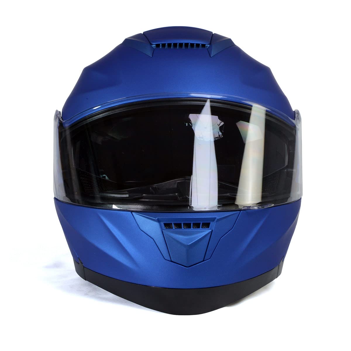 Milwaukee MPH9818DOT Breeze Blue DOT Certified Modular Motorcycle Helmet with Drop-Down Sun Visor - Large Size for Comfortable Riding | Perfect for Touring, Commuting & Adventure Biking