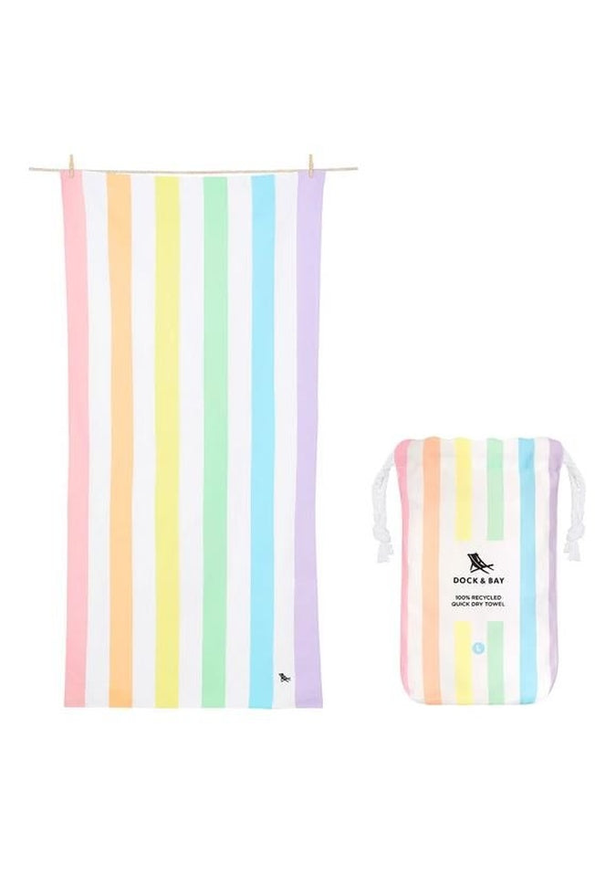 Dock & Bay Quick Dry Large Beach Towels - Ultra Absorbent, Lightweight & Fast Drying for Pool, Gym, Travel & Outdoor Activities