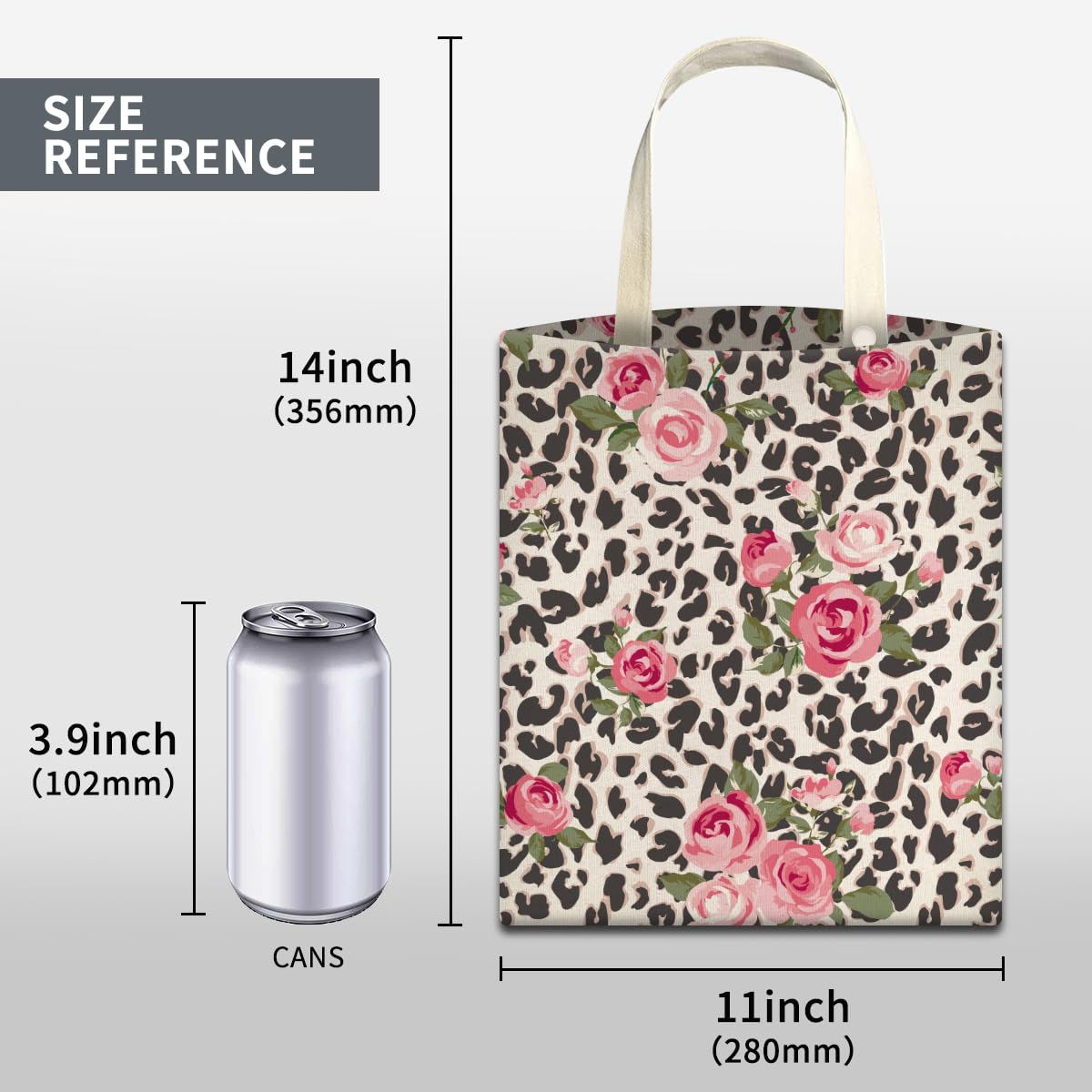 Cute Pink Rose & Leopard Car Trash Can - Hanging Auto Garbage Bag with Storage Pockets - Vehicle Organizer for Travel, Camping & Road Trips - Perfect for Sedans, SUVs and Family Cars