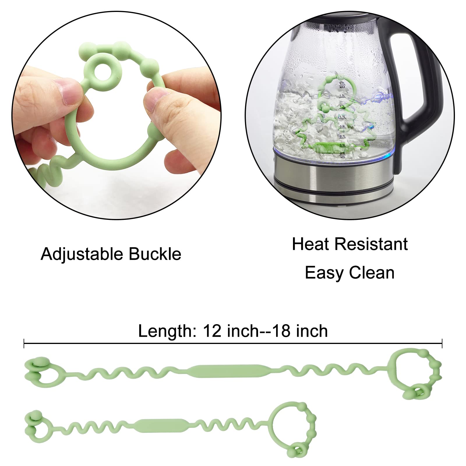 Baby Toy Straps - BPA Free Silicone Stroller & High Chair Safety Straps for Teether, Pacifier, Sippy Cup | Adjustable Toy Holder for On-the-Go Parents (Gray) - Perfect for Strollers, Car Seats & Travel Accessories