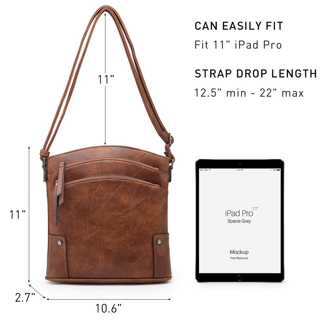 VONMAY Women's Crossbody Bag with Multiple Pockets - Stylish Shoulder Purse for Everyday Use, Travel & Shopping