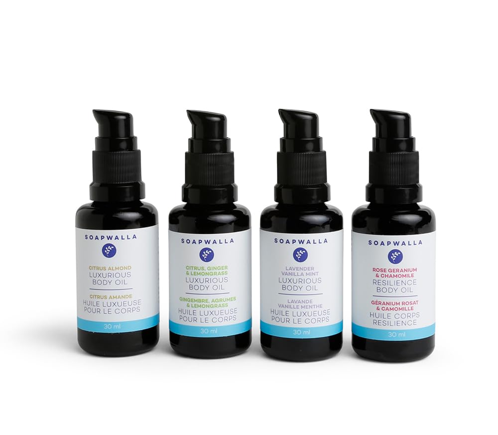 Organic Vegan Luxurious Body Oil for Dry Skin - Travel Size 1 oz (30ml) - Hydrating & Nourishing Moisturizer for Face, Body & Hair - Perfect for On-the-Go Skincare & Gifts