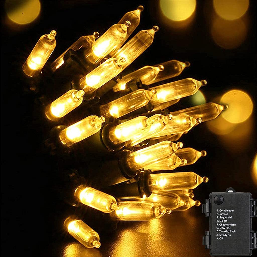 5M/10M LED Fairy String Lights - 8 Modes Waterproof Christmas Decorative Twinkle Lights for Indoor/Outdoor, Garden, Party, Wedding, Holiday Decorations