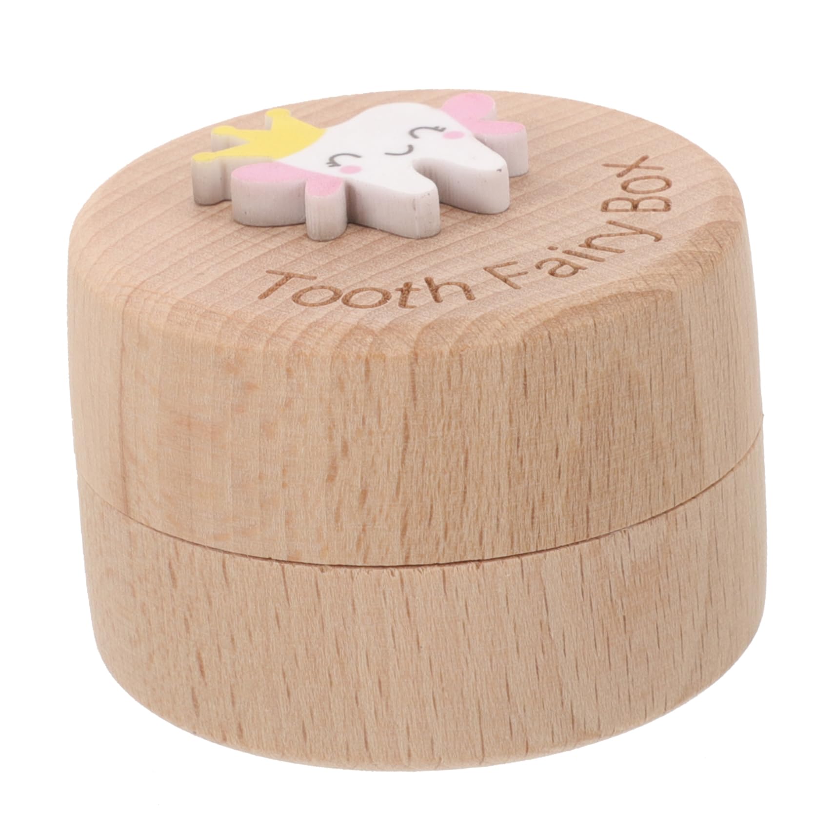 Beautiful Wooden Tooth Holder Box for Kids - Children's Tooth Keepsake Box with Fetal Hair Storage - Perfect for Baby Teeth Collection & First Hair Mementos