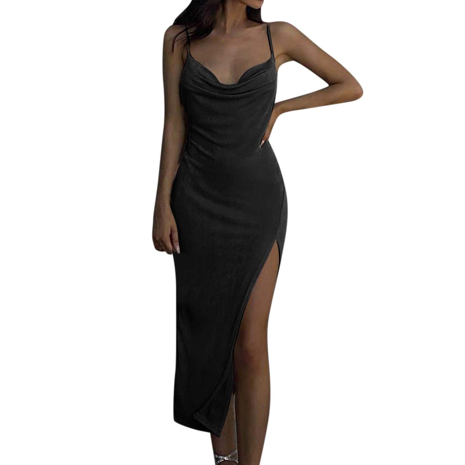 Women's Short Mini Swing Dress & Midi Shirt Wrap Dress - High Waist Summer Casual Dresses for Party, Date Night & Beach Vacation