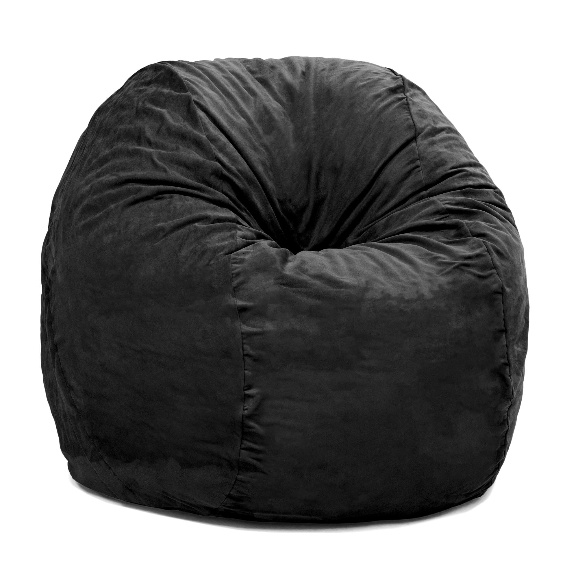 Jaxx 5 Foot Giant Saxx Bean Bag Chair for Adults - Oversized Memory Foam Filled Lounger, Black - Perfect for Living Room, Game Room & Dorm Relaxation