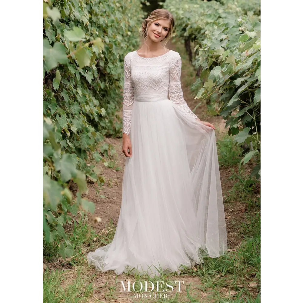 Modest Mon Cheri TR11976 Women's Fashion Dress - Elegant & Stylish for Parties, Weddings & Special Occasions