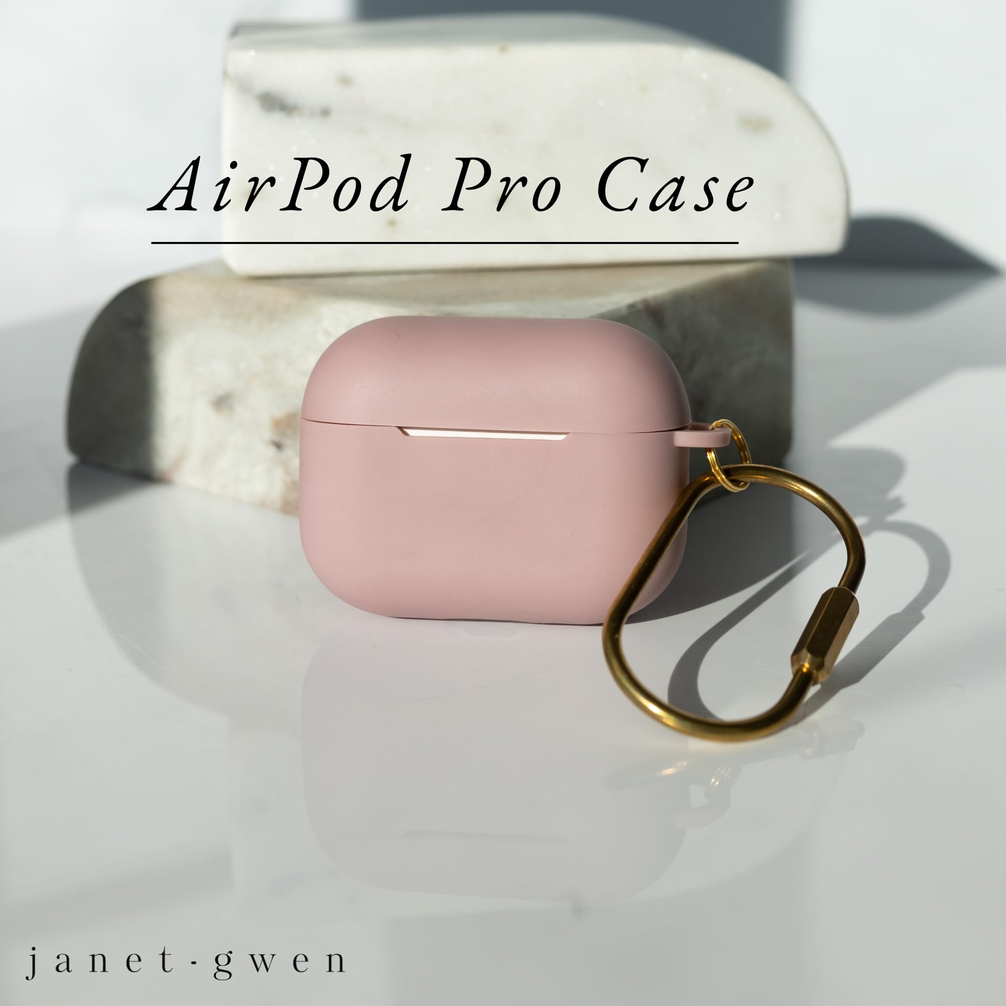 Slim AirPods Pro Case - Matte Pink Protective Cover for Daily Use