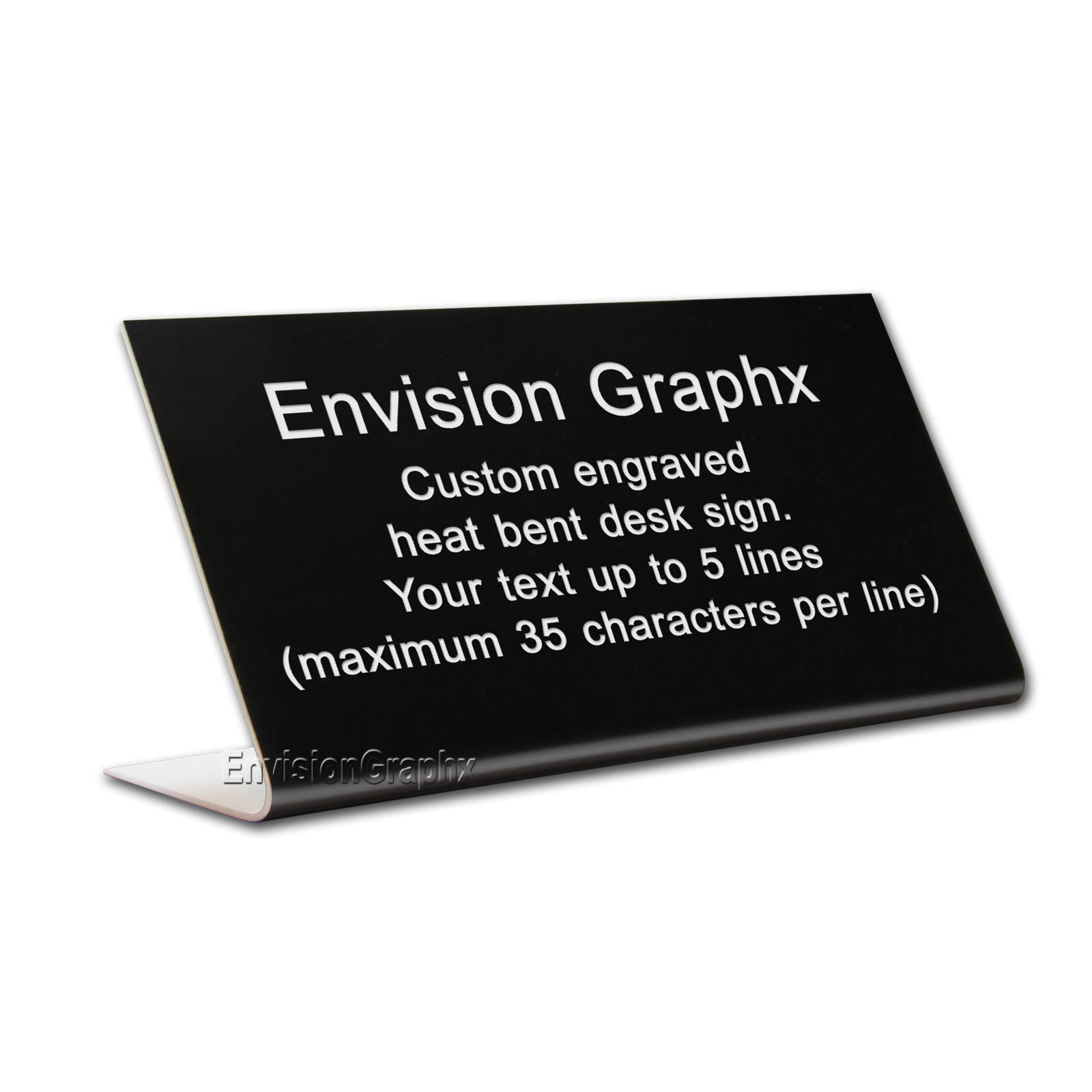4x8 Custom Engraved Lobby Desk Sign - Personalized Office Nameplate for Reception & Business Entrance - Perfect for Corporate Offices, Hotels, and Professional Spaces