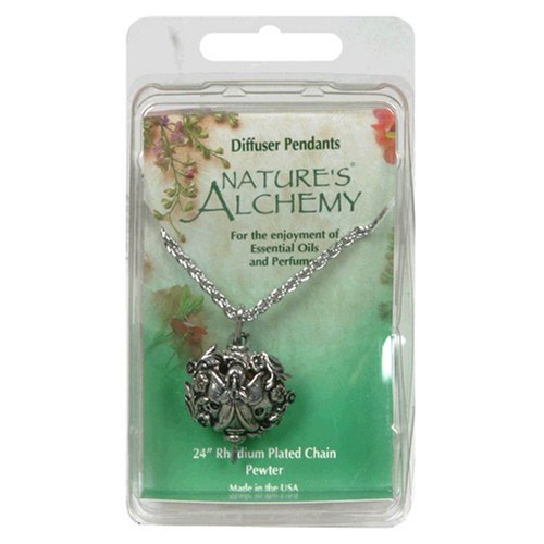 Nature's Alchemy Angel Diffuser Pendant - 1 Pendant Necklace for Essential Oils | Aromatherapy Jewelry for Relaxation, Meditation & Spiritual Healing