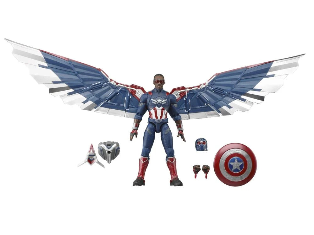 Captain America: Brave New World Marvel Legends Deluxe Action Figure - 6-inch Collectible Superhero Toy with Accessories | Gift for Marvel Fans, Display & Role Play Scenes