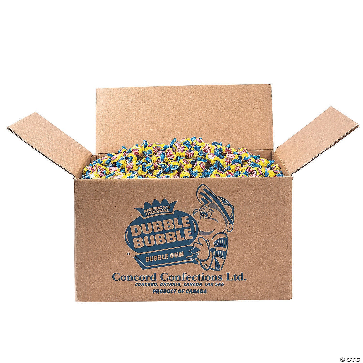 Dubble Bubble Original Bubble Gum - 25lb Bulk Case for Parties, Events, and Candy Stores | Classic Chewing Gum for Kids and Adults