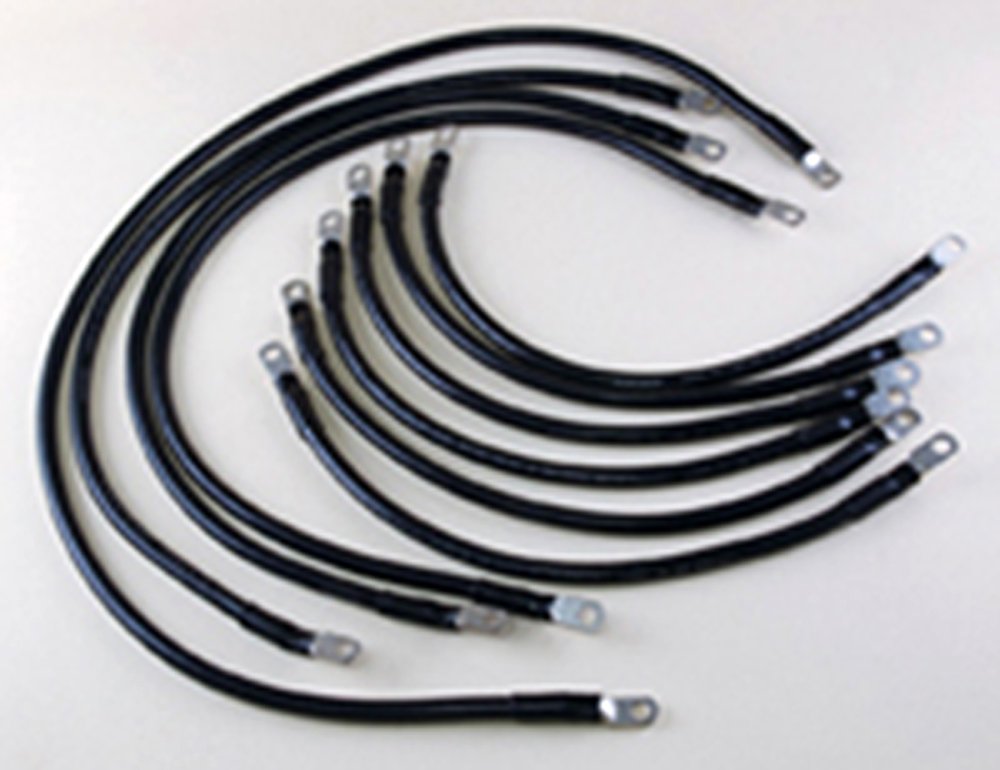 2 AWG Complete Battery Cable Kit for Club Car Precedent Golf Cart - Heavy Duty Copper Wiring Set for Enhanced Performance & Power Transfer (Ideal for Golf Cart Upgrades & Electrical System Maintenance)