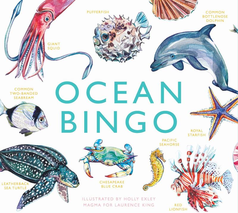 Bingo Board Game Ocean Theme - Fun Family Game Night Activity for Kids & Adults | Perfect for Beach Parties, Classroom Learning & Travel Entertainment