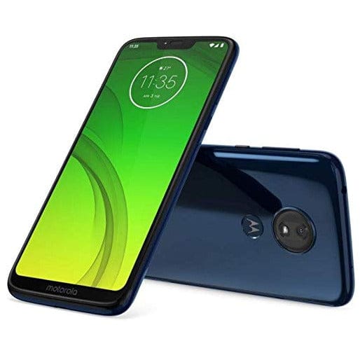 Unlocked Moto G7 Power 32GB Smartphone in Marine Blue - Perfect for Travel, Business & Everyday Use