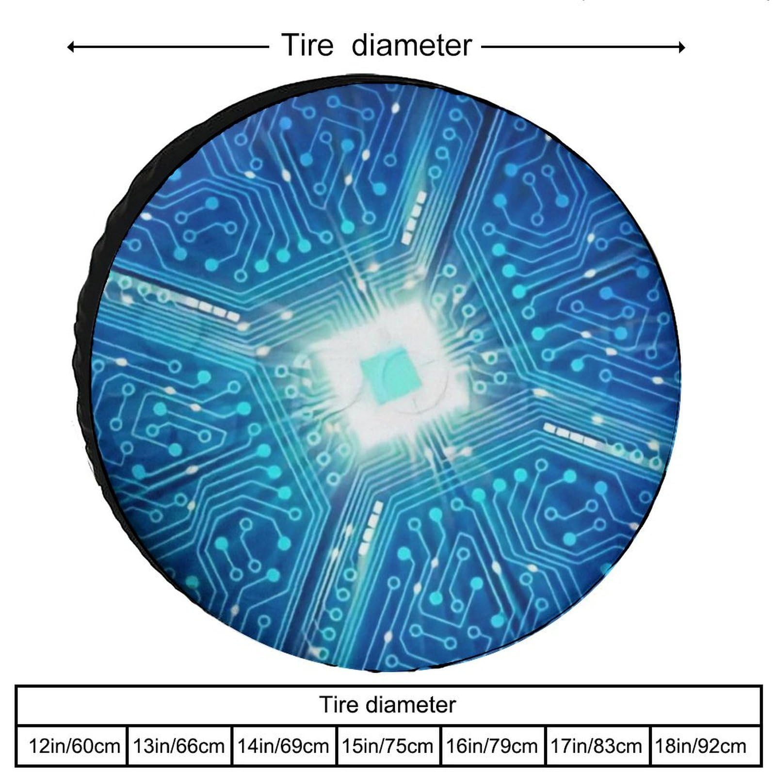 Custom Spare Tire Cover - Personalized Waterproof Universal Wheel Protector with Photo & Text | Fits 14