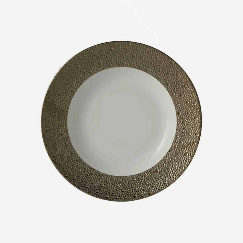 Bernardaud Ecume Dinnerware Collection - Elegant Rim Soup Bowl for Fine Dining & Formal Occasions | Perfect for Restaurants, Dinner Parties & Special Events