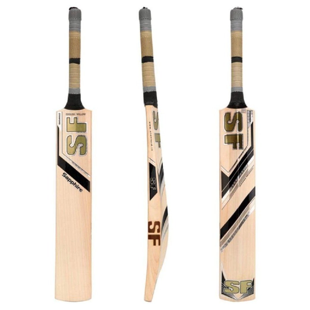 SF Sapphire Senior Cricket Bat - Lightweight & Durable for Professional & Casual Play - Perfect for Matches, Training & Backyard Games