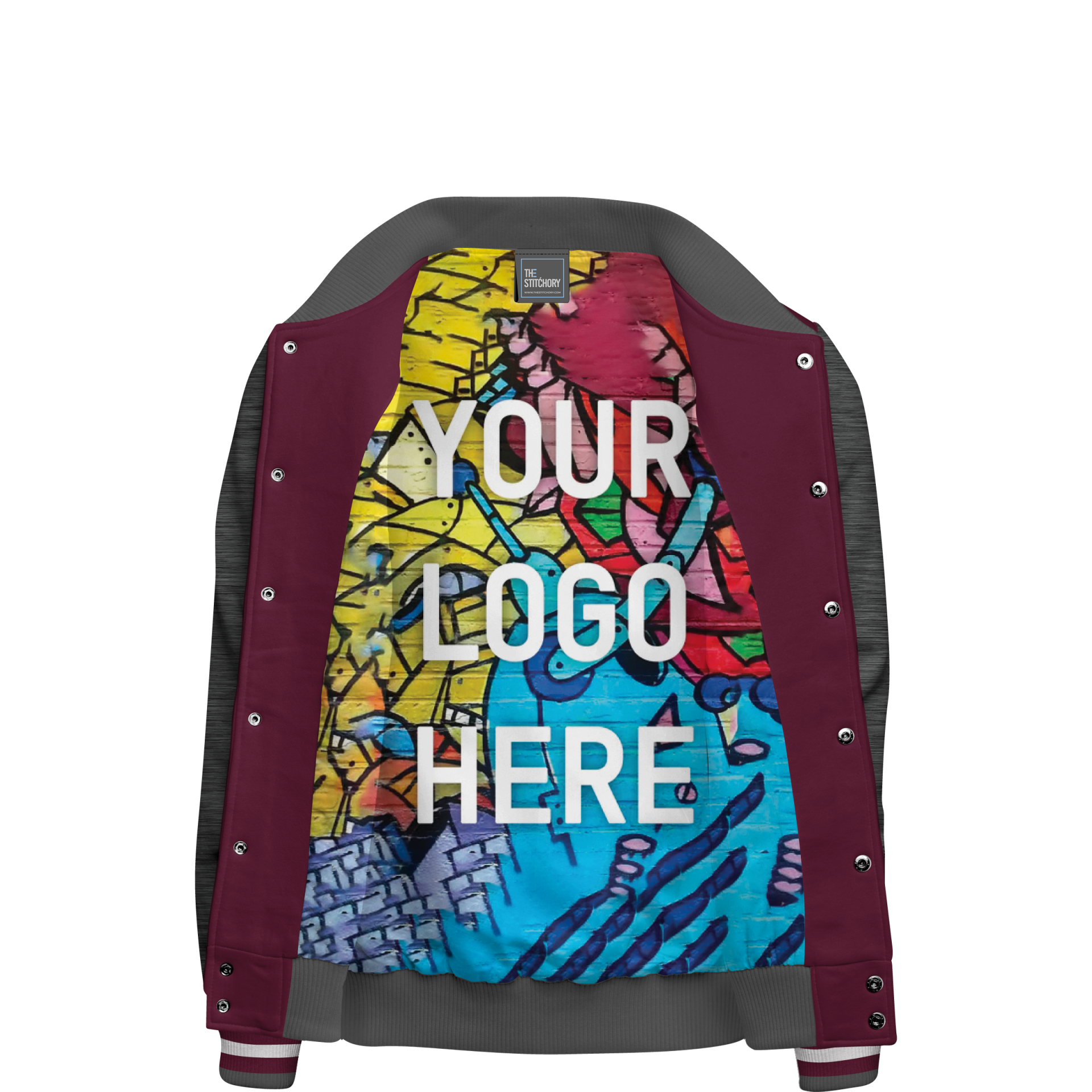 Custom Printed Cotton Fleece Varsity Jacket - Warm & Stylish Letterman Jacket for Men & Women - Perfect for School, Sports & Casual Wear