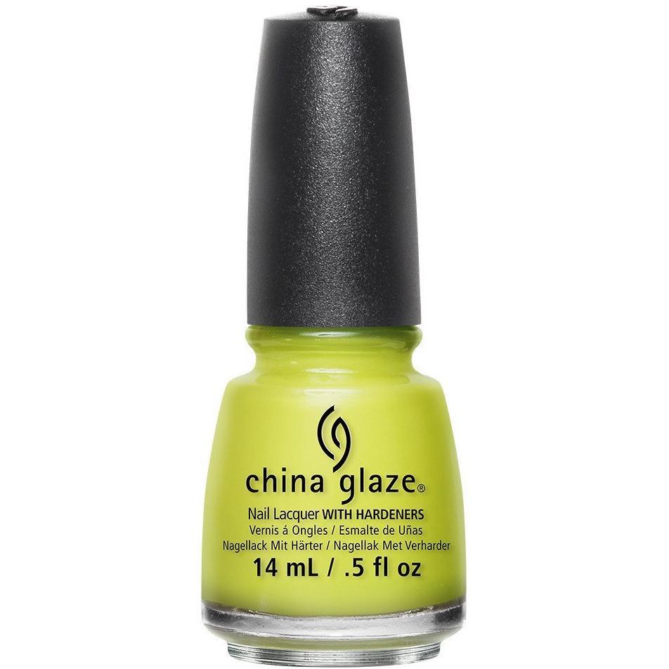 China Glaze Nail Polish - Trip Of A Lime Time #82379 (0.5 oz) - Long Lasting Neon Green Nail Lacquer for Summer Nails & Pedicures