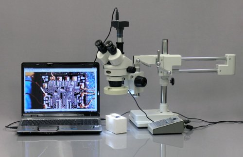 AmScope 3MP USB 2.0 Digital Microscope with Software for PC - High Resolution Imaging for Coin Collecting, Jewelry Inspection & Science Education