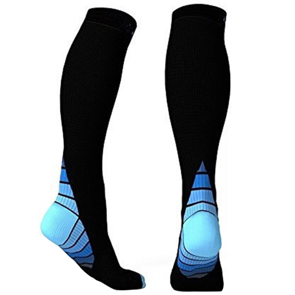 Best Knee High Compression Socks for Women & Men - 15-20 mmHg Graduated Support for Nurses, Runners & Travel - Sizes Women 4.5-11.5 / Men 4-9.5 - Improve Circulation & Reduce Swelling