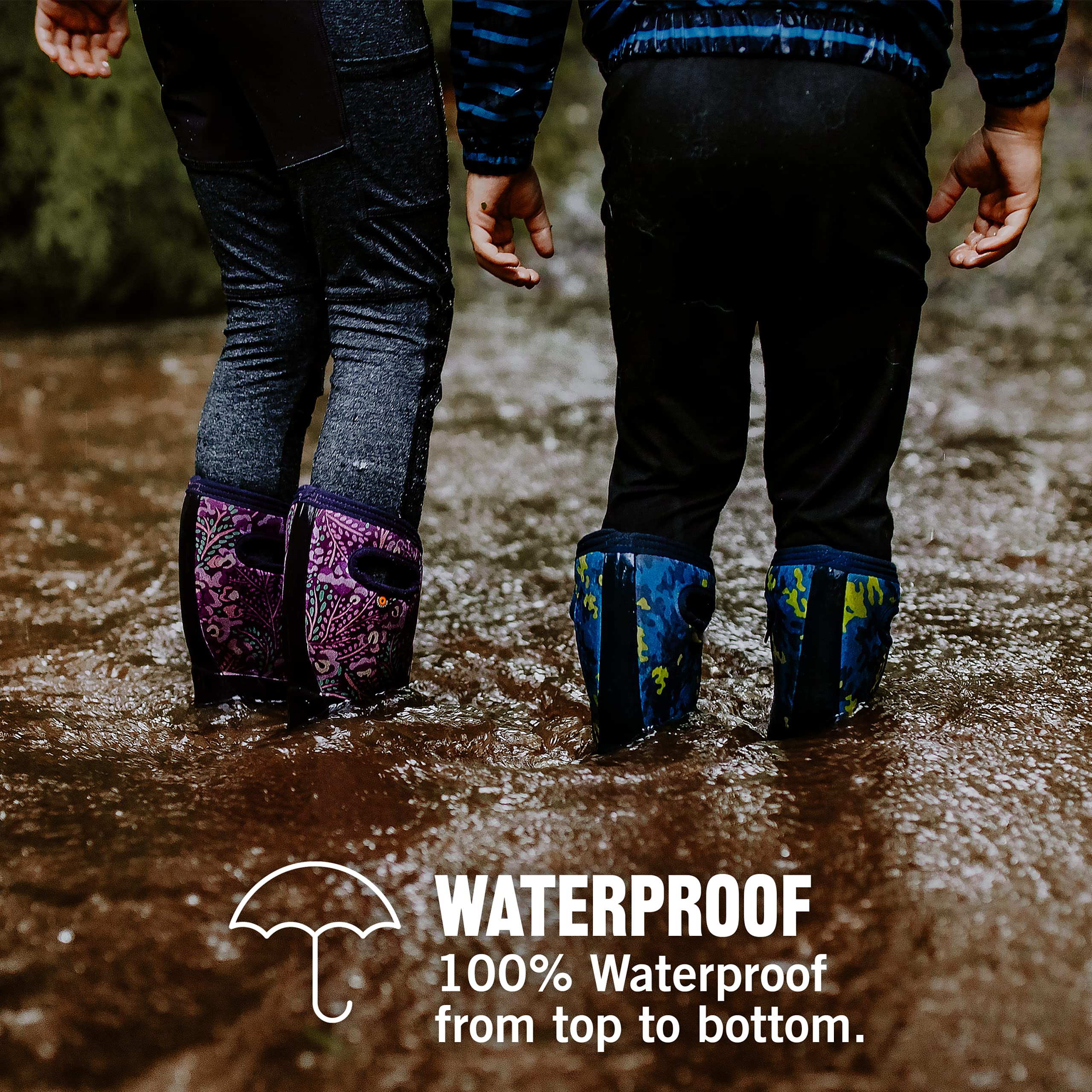 BOGS York Camo Boots for Kids & Toddlers - Waterproof Winter Snow Boots for Boys & Girls - Outdoor Hiking & Playground Shoes for Cold Weather