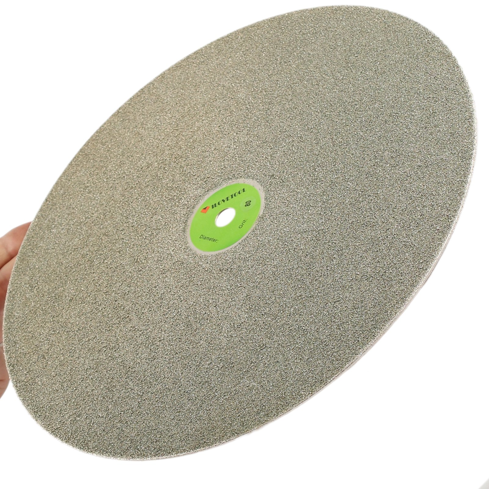 Diamond Lapping Disc Wheel 14 Inch - 80 Grit Coarse Grinding Disc for Lapidary, Metal, and Stone Polishing | Perfect for Jewelry Making, Glass Work, and DIY Projects