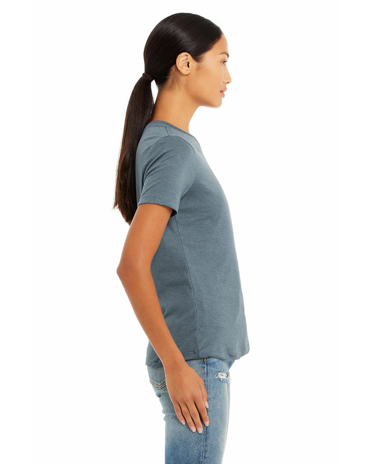 Bella + Canvas 6400CVC Women's Relaxed Fit Heather CVC Short Sleeve T-Shirt - Soft Casual Tee for Everyday Wear, Workout & Lounge
