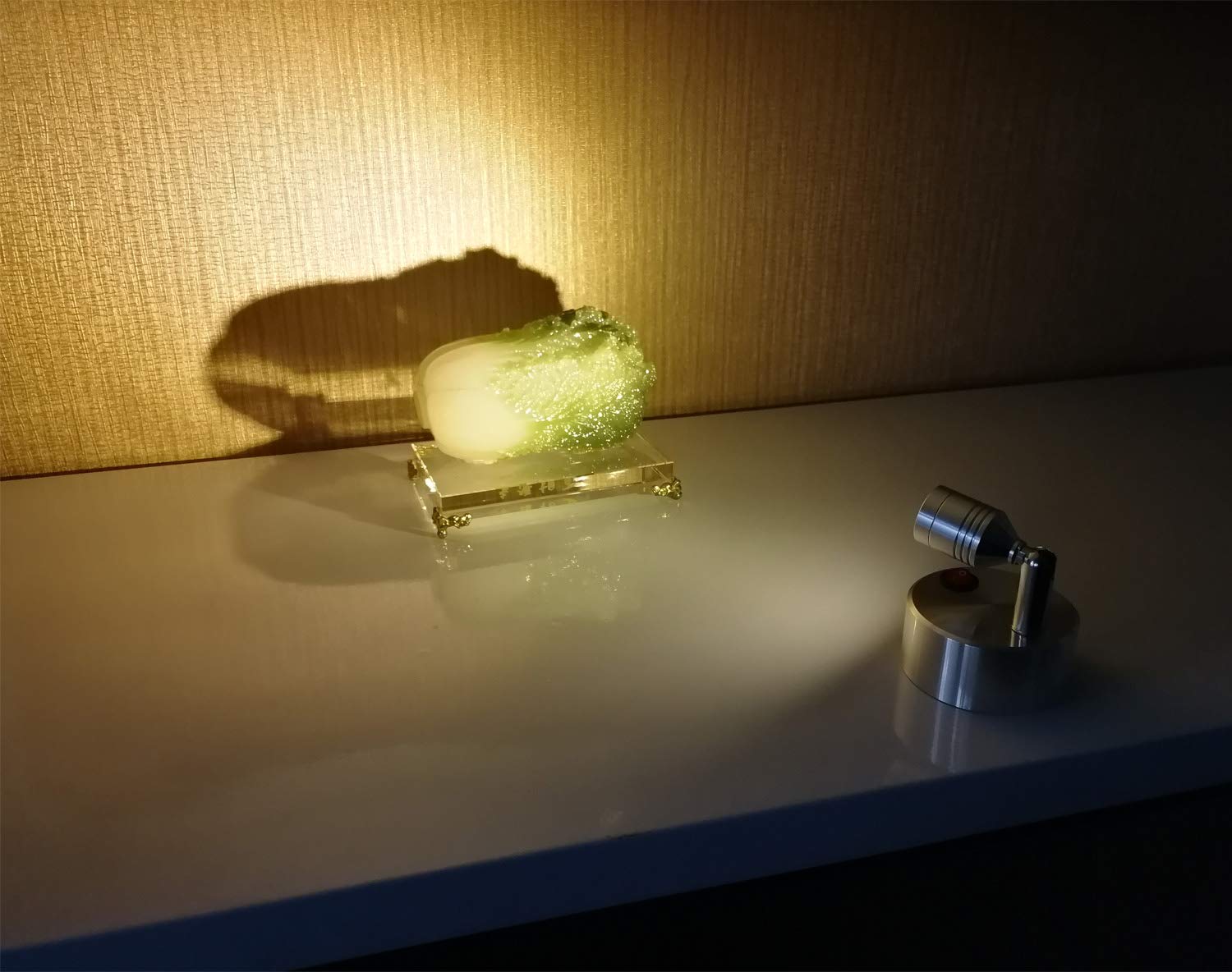 Wireless LED Spotlight - Battery Powered Wall Light with Rotatable Head, Warm White Closet & Cabinet Lighting (Metal) - Perfect for Wardrobes, Kitchens, Countertops & Dark Spaces