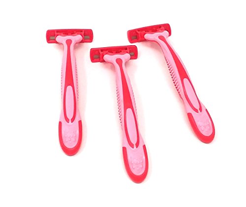 36 Pack Women's Disposable Razors with Aloe Vera Strip - Triple Blade & Pivoting Head for Smooth Shaving - Bulk Wholesale Lot for Home, Travel & Gym Use