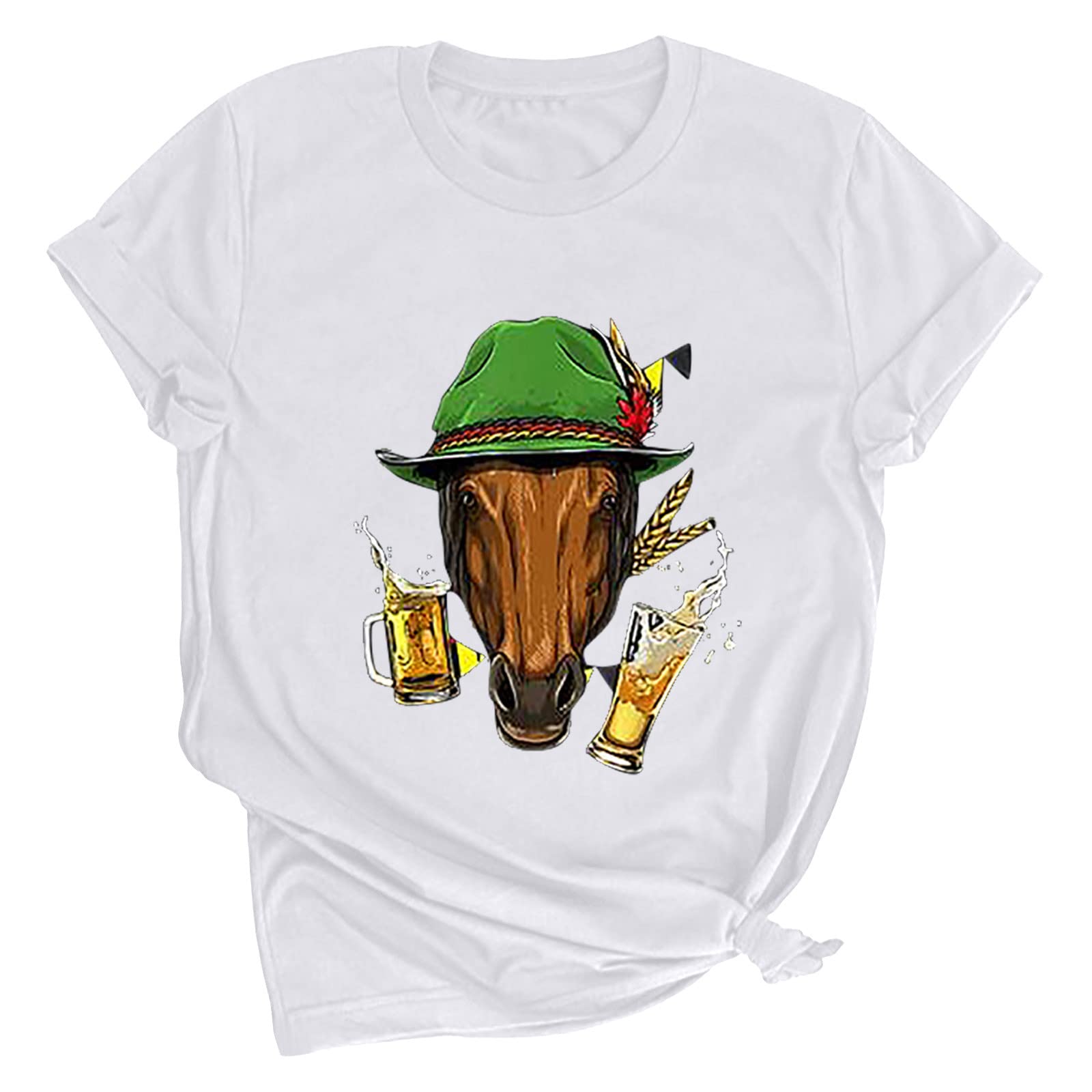 Women's Graphic T-Shirts - Vintage Cute Casual Short Sleeve Tops for Summer | Fashion Basic Tees & Blouses for Everyday Wear, Outings & Street Style