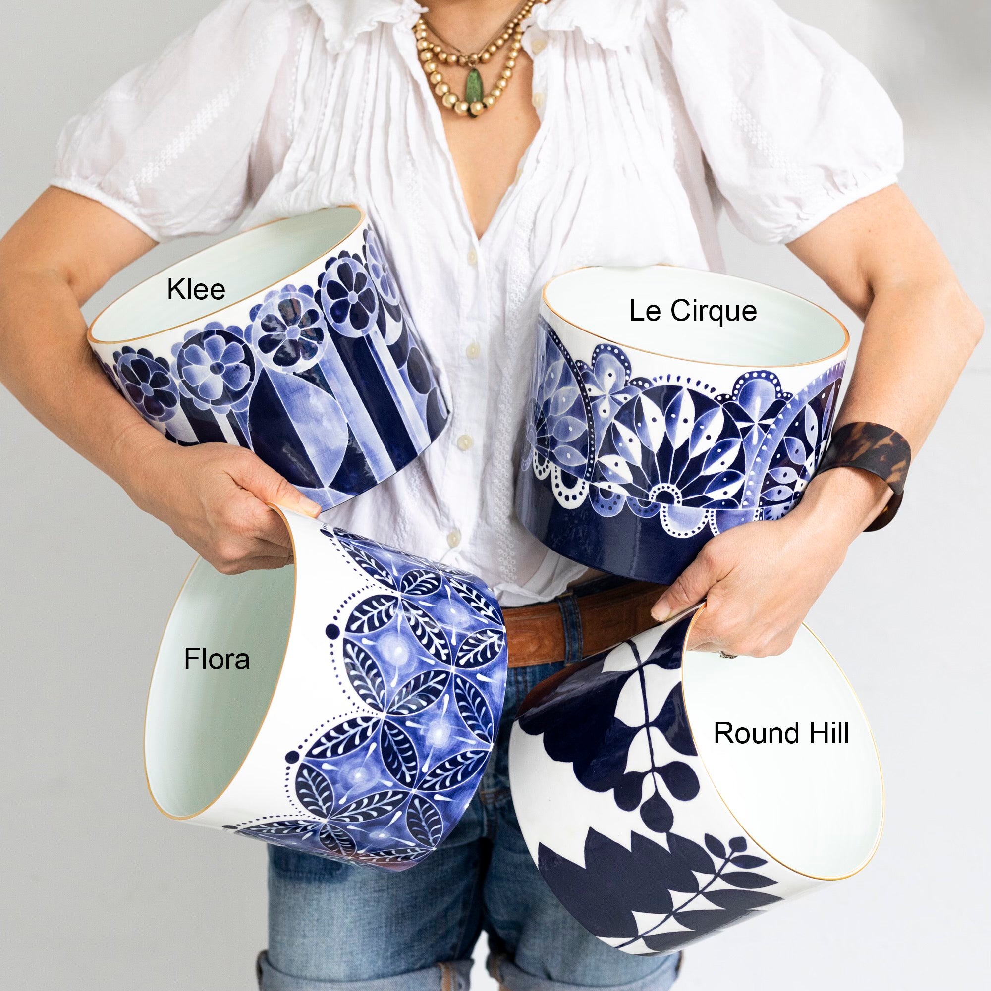 Vonn Delft Blue Ceramic Bowls – Handcrafted Dutch Tableware for Souvenirs, Gifts & Home Decor | Perfect for Dining, Serving & Kitchen Display