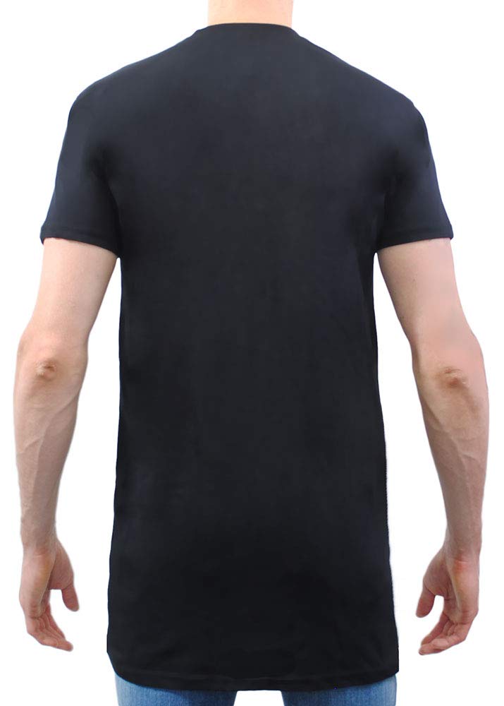 Extra Long Tall Men's T-Shirt - Soft Blend Cotton Tee for Casual Wear & Layering | Perfect for Work, Gym & Everyday Comfort