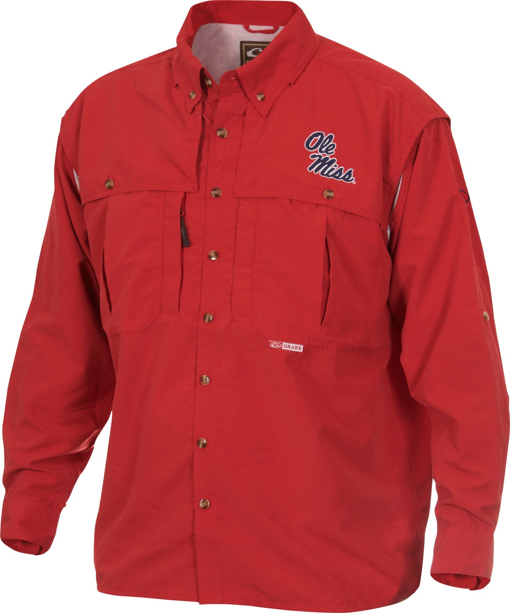 Drake Waterfowl Men's Ole Miss Hunting Jacket - Waterproof Camo Outdoor Coat for Waterfowl Hunting & Cold Weather (Perfect for Duck Hunting, Field Sports & Outdoor Adventures)