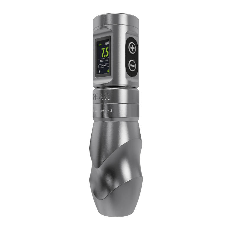 Peak Solice Matte Silver Pro V2 Pen Machine - Premium Vape Pen for Smooth & Discreet Vaping | Perfect for On-the-Go Use & Social Settings
